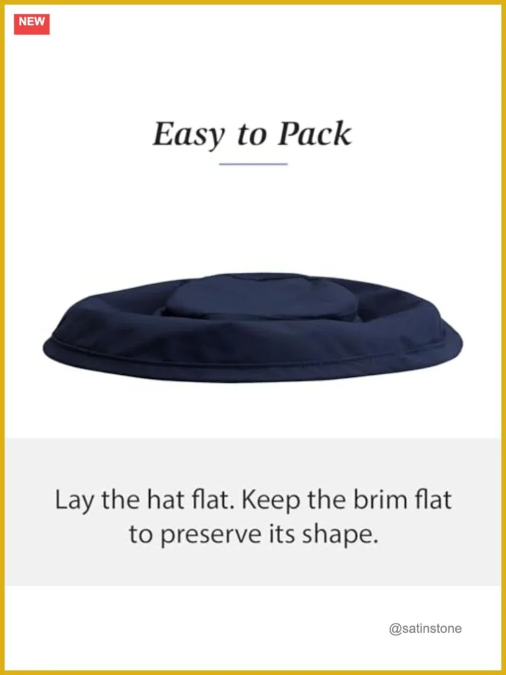 UPF 50+ Sun Hat - Wide Brim, Packable, Adjustable, Cotton Canvas